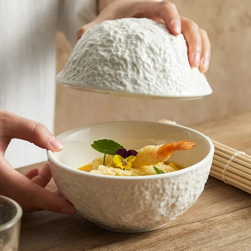 

Ceramic Dinner Plate Restaurant Stone Pattern Thick Soup Bowl Salad Bowl Pasta Bowl Snack Plate Dessert Plate Ceramic Tableware