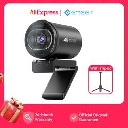 Webcam 4K Streaming Web Camera 1080P 60FPS EMEET S600 USB Computer/Laptop Camera with Dual Mics for Gaming/Youtube/Video Calling