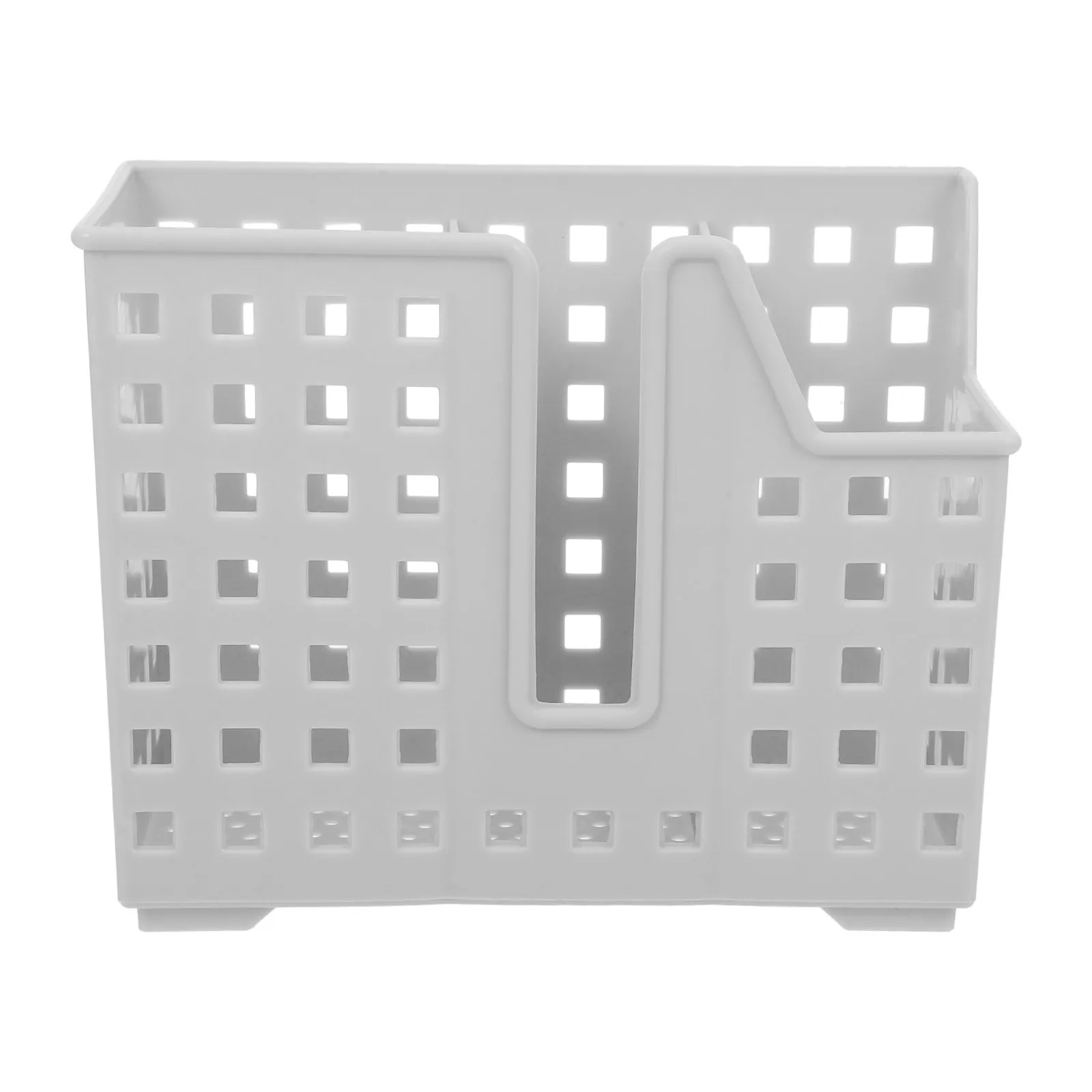 2Pcs Kitchen Utensil Storage Basket Hollow Drainage Chopstick Organizer Wall Mounted Silverware Flatware Holder for Countertop
