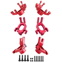 Metal C Hub Seat C Steering Cup Rear Axle Cup for Arrma 1/8 Mojave 4S 1/10 Kraton Outcast 4S 4X4 BLX RC Car Upgrade Parts