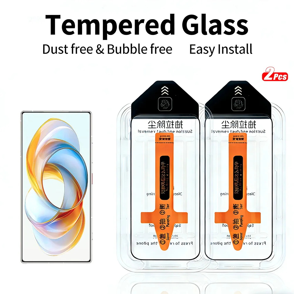 

2pcs Tempered Glass for ZTE Nubia Z70 Ultra/Z70S Ultra/Z60 Ultra/Z60 Ultra Leading/Z50 Ultra/Z50S Pro Screen Protector Dust-free