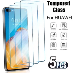 5Pcs Tempered Glass For Huawei P Smart Z Pro 2019 2020 2021 Screen Protector