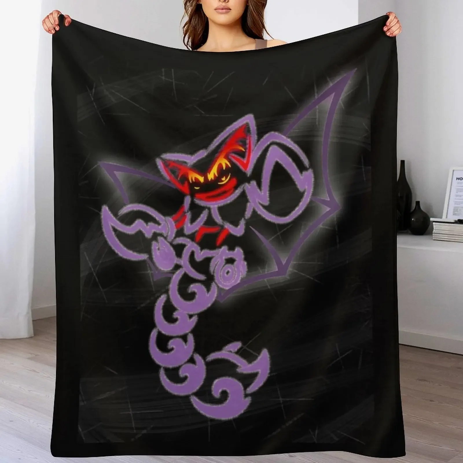 

Gliscor Tribal Design Classic T-Shirt.png Throw Blanket Custom Vintage decorative Nap Blankets