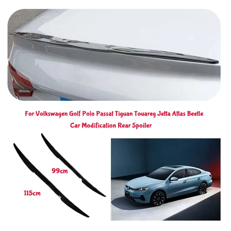 For Volkswagen PVC Material Car Special Tail Wing Punch-Free Integrated Paste Auto Spoiler car wing