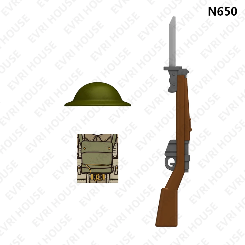 Blocs de construction diable rouge d'infanterie britannique, poupée SAS, Mini briques, figurines d'action, jouets d'assemblage pour enfants, N645-650