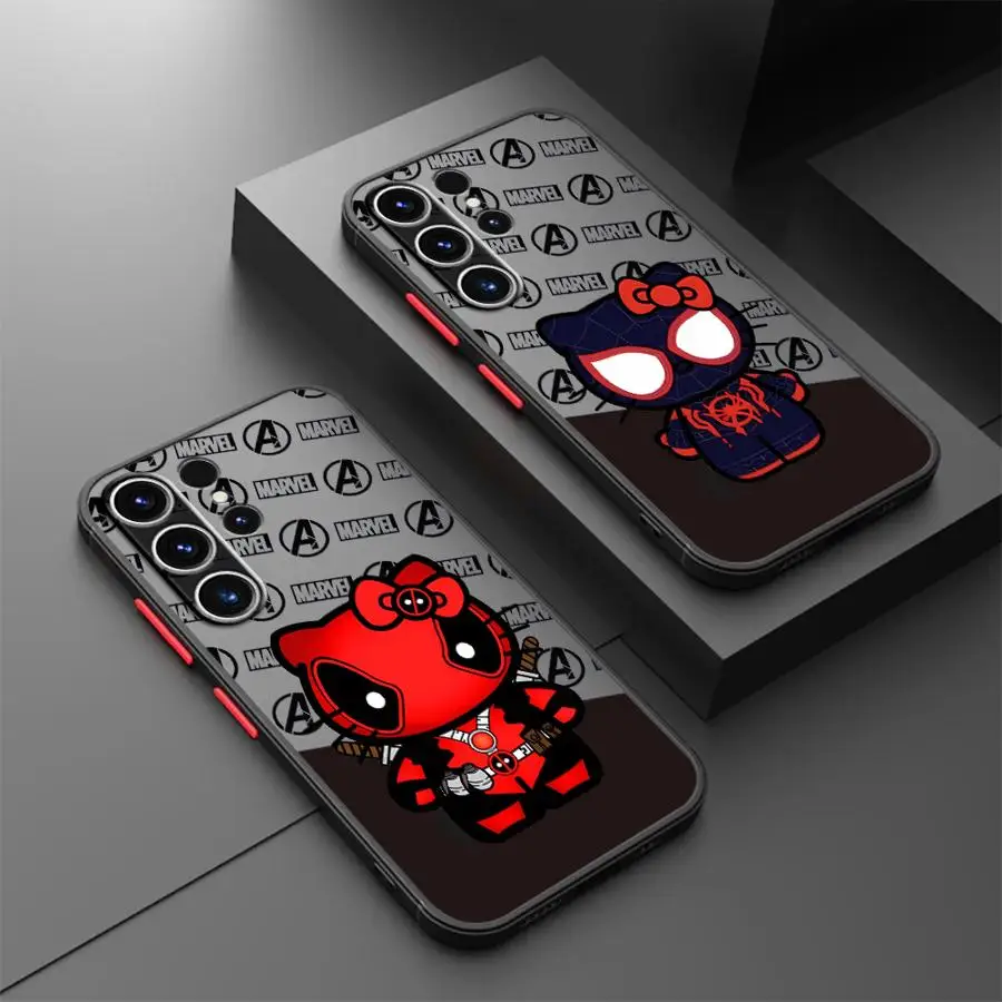 น่ารักMarvel Cos DeadpoolสําหรับSamsung Galaxy S20 FE S23 Ultra S22 Plus S24 Ultra S10 Lite S9 S21 กันกระแทก