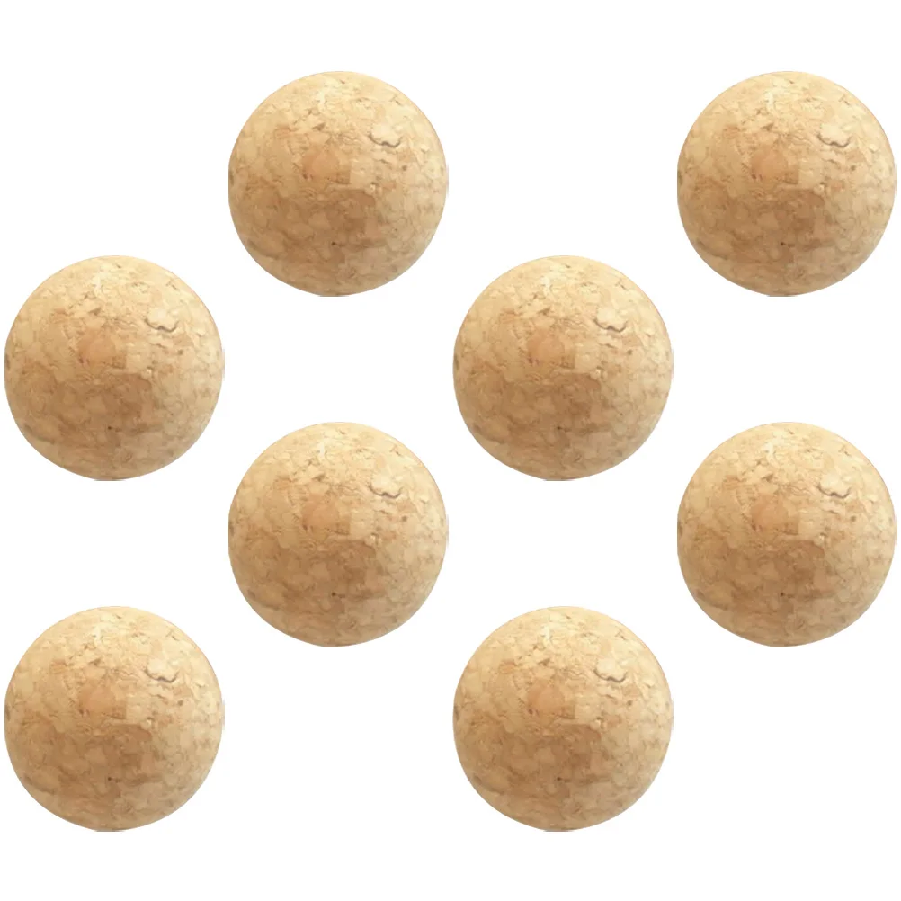 Palline da biliardino da calcio in legno da 8 pezzi, piccole palline di ricambio compatte e leggere per divertimento e decorazioni in famiglia