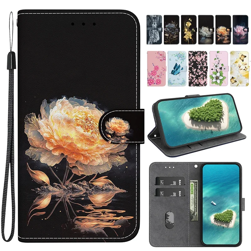 حافظة محفظة قلابة لهاتف Oneplus CE 4 3 2 Lite 5G Nord 4 3 2T N30 N20 SE 4G Ace 2V 5G Ace3Pro حافظة محفظة بنمط مطلي