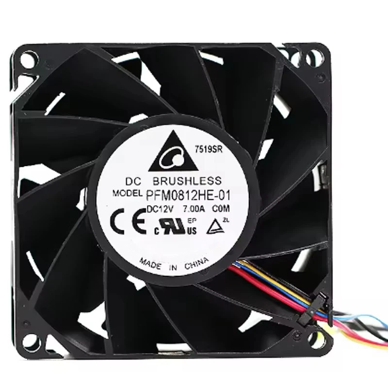 

PFM0812HE-01 12V 80x80x38mm Ball Bearing PWM Server Chassis Inverter Cooling Fan