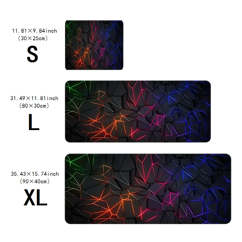 Super-large e-sports mouse pad, 35.43x15.74 inches, 2mm anti-slip rubber base, suitable for office, home, gaming and other scena