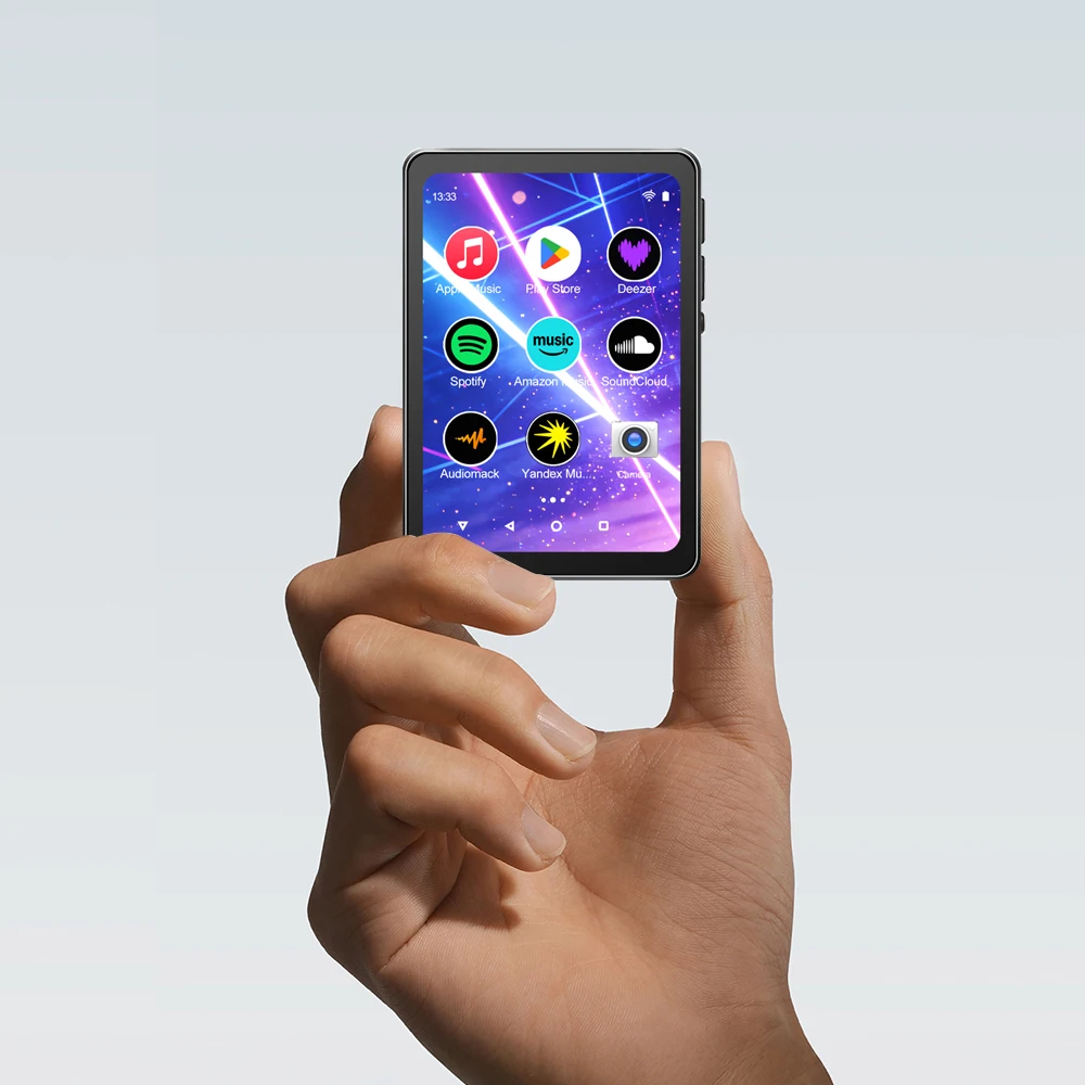 

Портативный MP3-плеер Famue Mini с экраном 2.8 дюйма, Wi-Fi, Android 10, 2 ГБ ОЗУ, 5 МП камерой, записью видео 1080P, Bluetooth-динамиком для студентов, для прослушивания музыки.