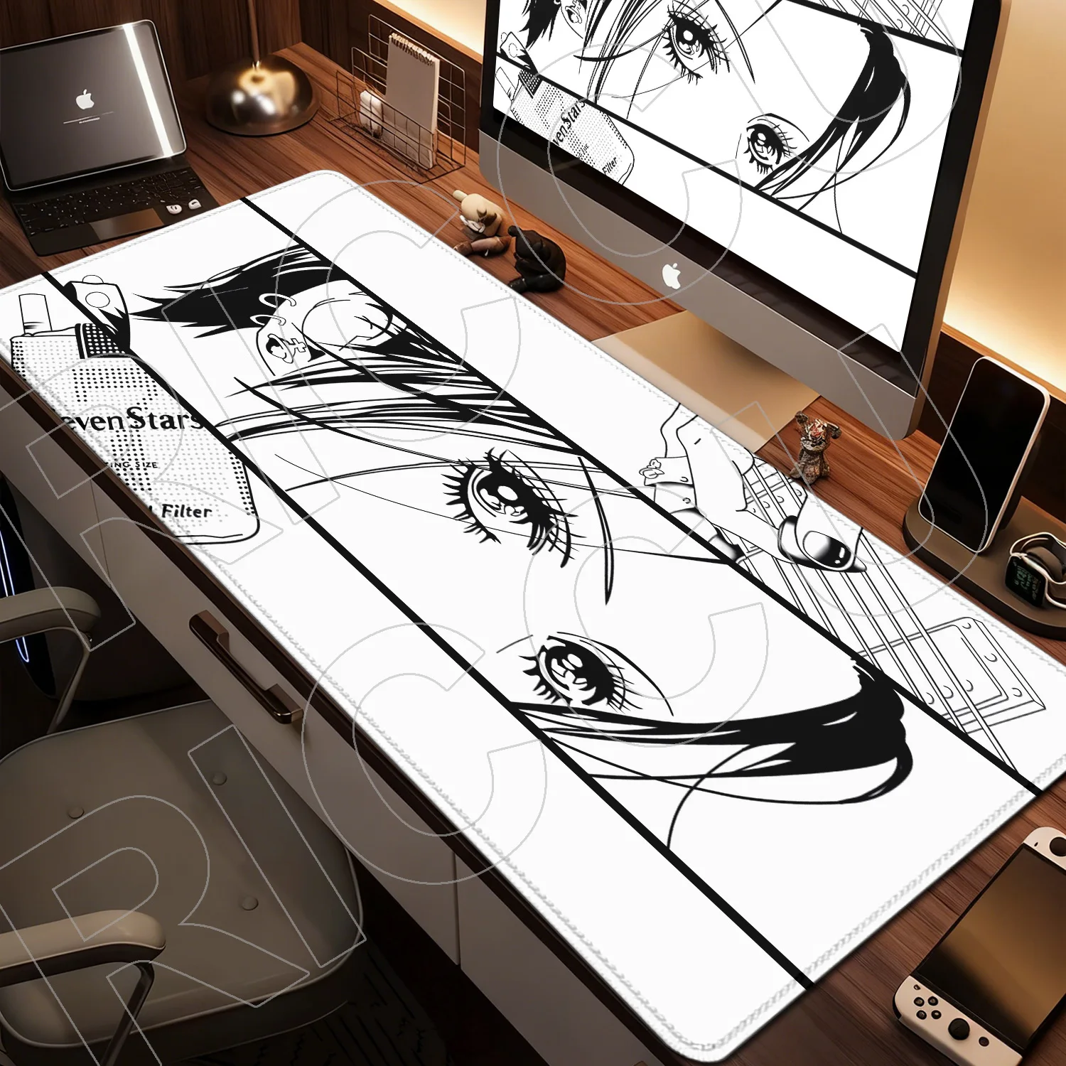 XXL Pretty Anime Girl Nana Mousepad Gamer Office PC Accessories 900x400 Desk Mat Computer Large Gaming Keyboard Carpet Mouse Pad