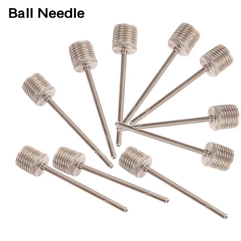 5/10Pcs Basketball Inflating Pump Needle Football Inflatable Air Valve Adaptors Nozzle Ball Air Needle Stainless Steel Pump Pin