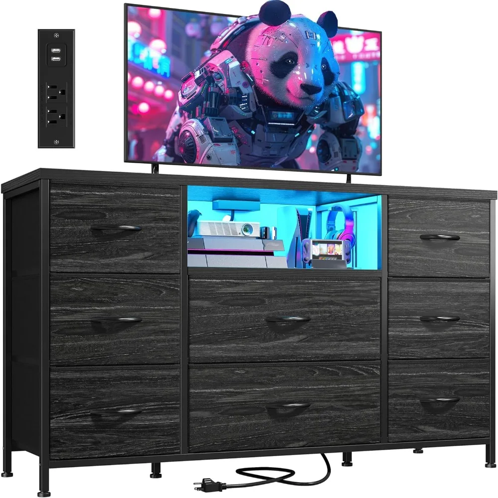 Black Dresser Tv St… - image