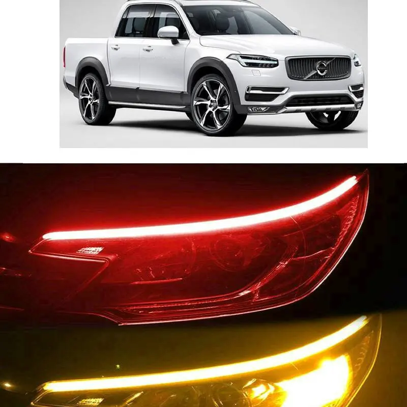 

30cm 45cm 60cm Startup Scan Flow turn signal Light For Volvo xc90 Truck Acura Truck Cadillac Dodge Rampage