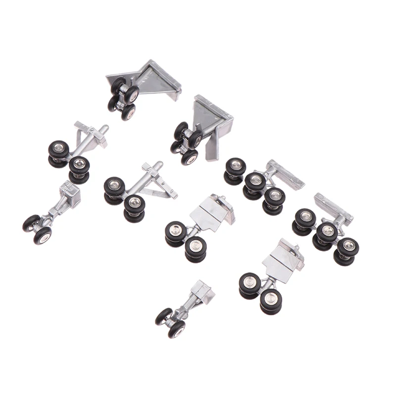 5Pcs B747 A380 Aircraft Airplane Airliner Model Landing Gear Wheels And Stand Base Accessories Display