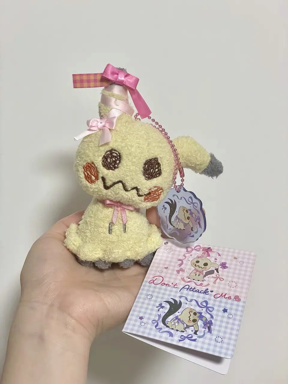 tcv-genuine-pokemon-don't-attack-me-series-plush-doll-keychain-pillow-mimikyu-espurr-jigglypuff-in-stock-ornament-toys-gifts