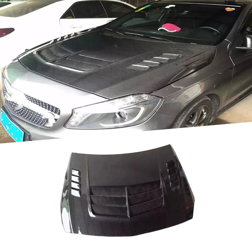 

Car Body Kit Carbon Fiber Front Bumper Engine Hoods Cover Trims for Mercedes Benz A Class W176 A180 A200 A250 AMG A45 2013-2016