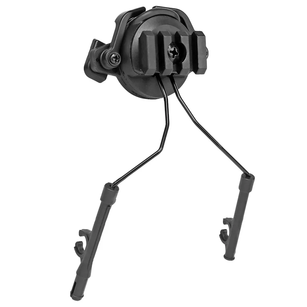 Earphone Accessory Set Black Suitable for 19-21Mm Guide Rail Rotary Tactical Adapter Headset Holder Outdoor