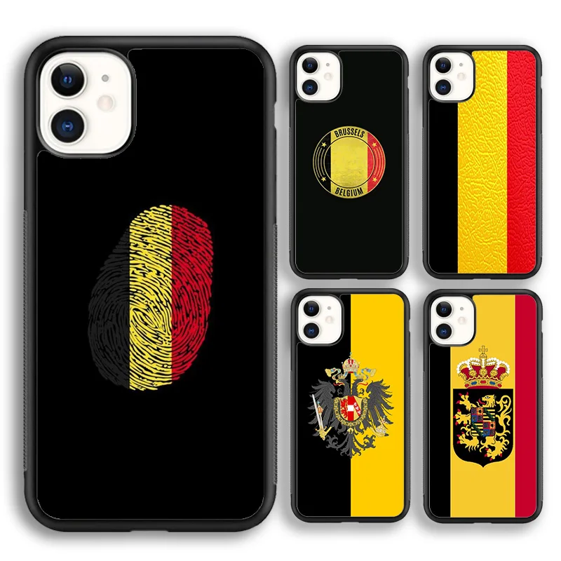 Belgium Coat of Arms Flag soft Phone Case Cover For iPhone 16 15 14 plus XS XR 11 12 mini 13 pro max coque Fundas