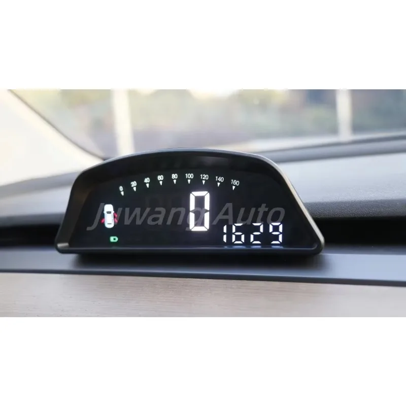 Modelo Y Head up Display Tela do painel mostrando condições de condução Exibição em tempo real