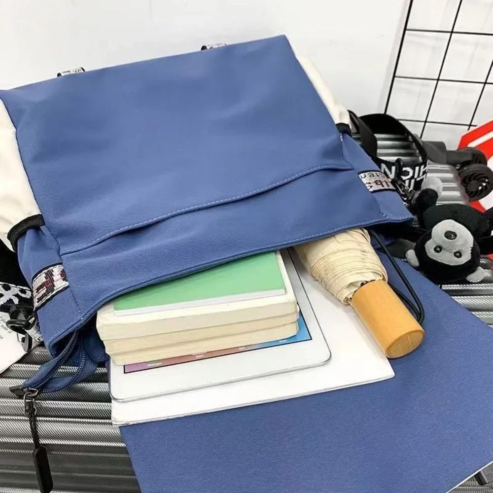 Men Fashion Large Capacity Shoulder Bag Casual Student's Crossbody Backpack Nylon Shoulder Bag Large Capacity Crossbody Bags