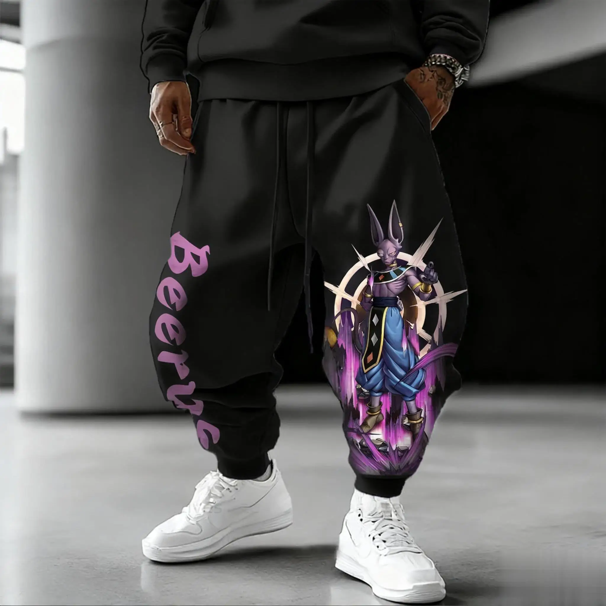 2026 Summer Dragon Ball Beerus 3D Print Joggers, Quick Dry Oversized Outdoor Hip Hop Casual Sports Pants for Men Women Kids Y2k