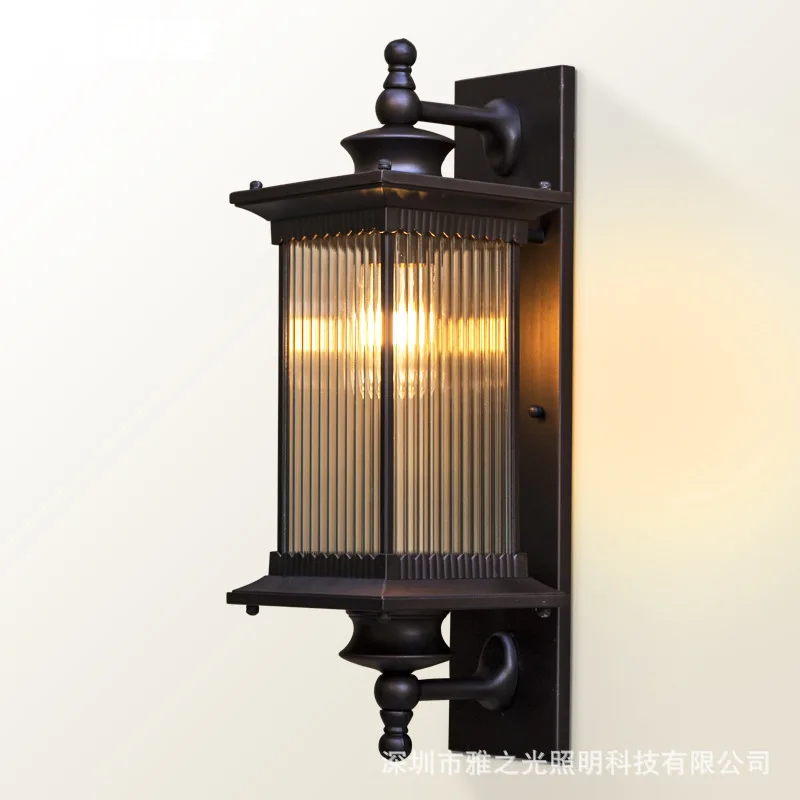 

Retro waterproof outdoor lighting wall lamps garden corridor Exterior wall residential porch corridor loft light balcony lamp