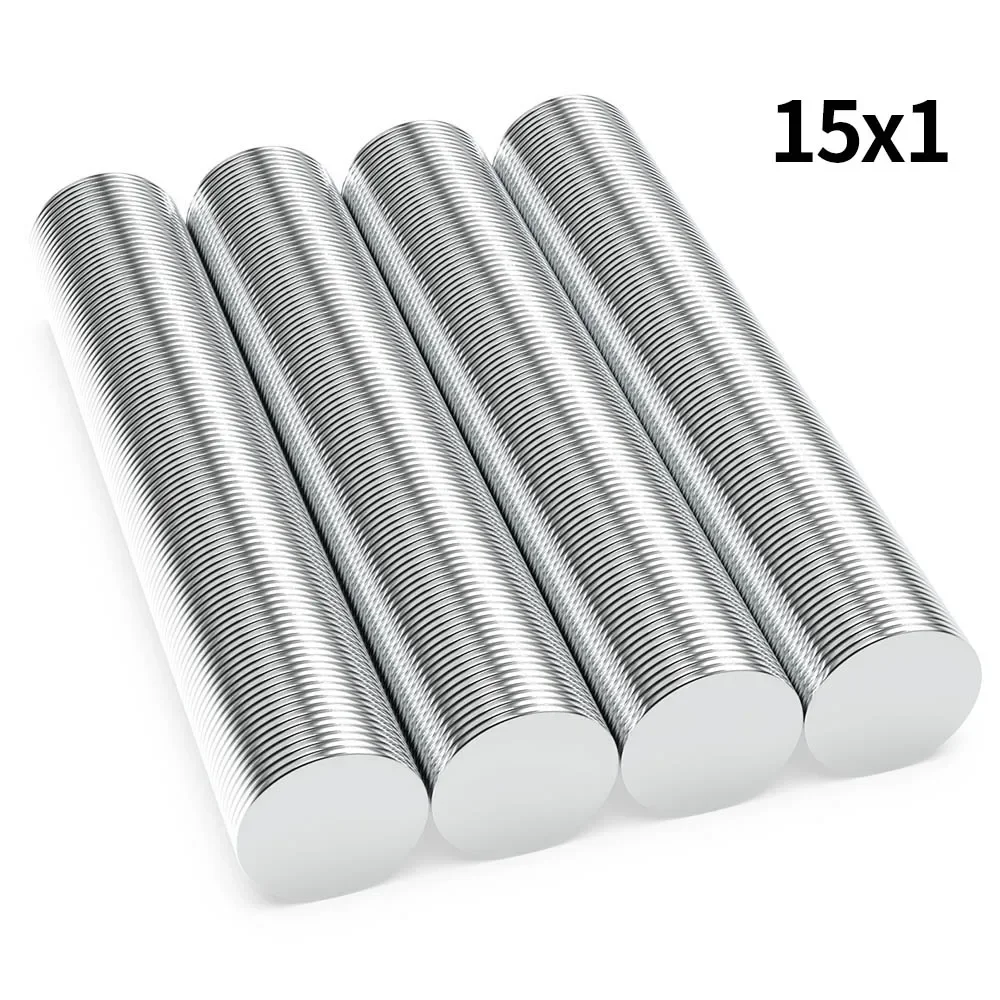 

15x1mmm N35 Super Strong Neodymium Magnet Round NdfeB Powerful Permanent Magnetic imanes Refrigerator Magnets 15*1