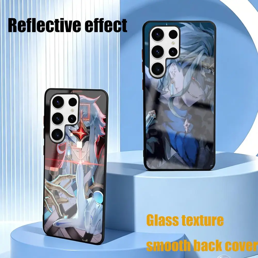 D-dottore Genshin Impact Phone Case For Samsung S26 S25 S24 S23 S22 S21 S20 Plus Ultra Glass Fold A Magnetic Case