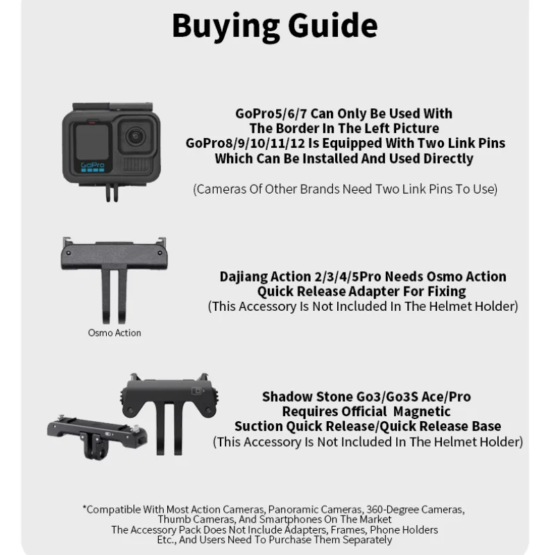 Motorcycle Helmet Chin Mount Bracket for K1 K3SV K5 K6 PISTA Fit GoPro 13/12/11 Insta360 X4/X3 Action Camera Holder Accessories 5