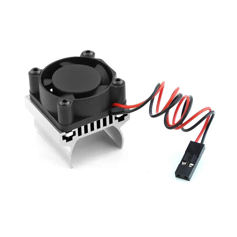 For TRX4M 180 Motor Cooling Fan Heat Sink for TRX4 TRX4-M 1/18 RC Crawler Car Upgrade Parts Accessories,Silver