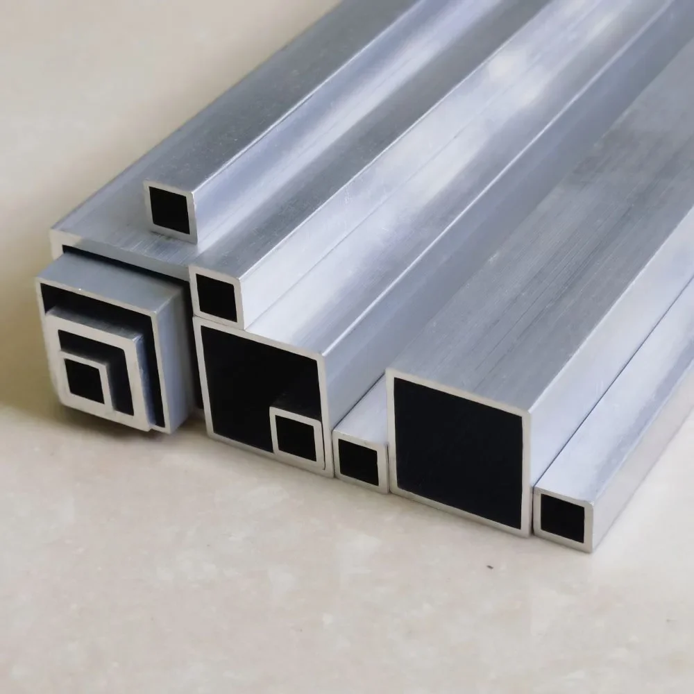 Aluminium alloy square tube width 110-300mm length 300mm Square profile DIY decoration Aluminum square tube Hollowtube