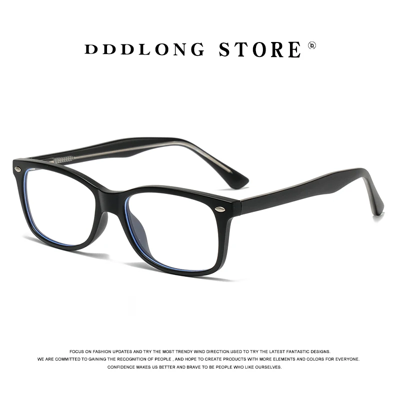 

DDDLONG Anti Blue Light Dioptra Glasses Tr90 Prescription Eyeglasses Frame For Women Optical Lens Can Replaceable Eyewear D510