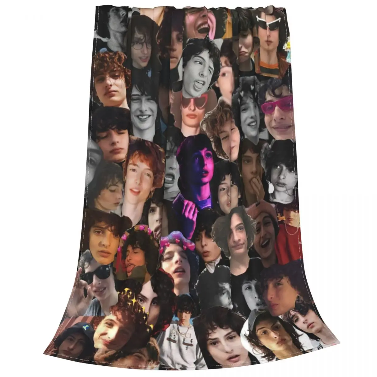 Finn Wolfhard Actor Fleece Blanket Movie Awesome Throw Blankets for Home 150*125cm Bedspread