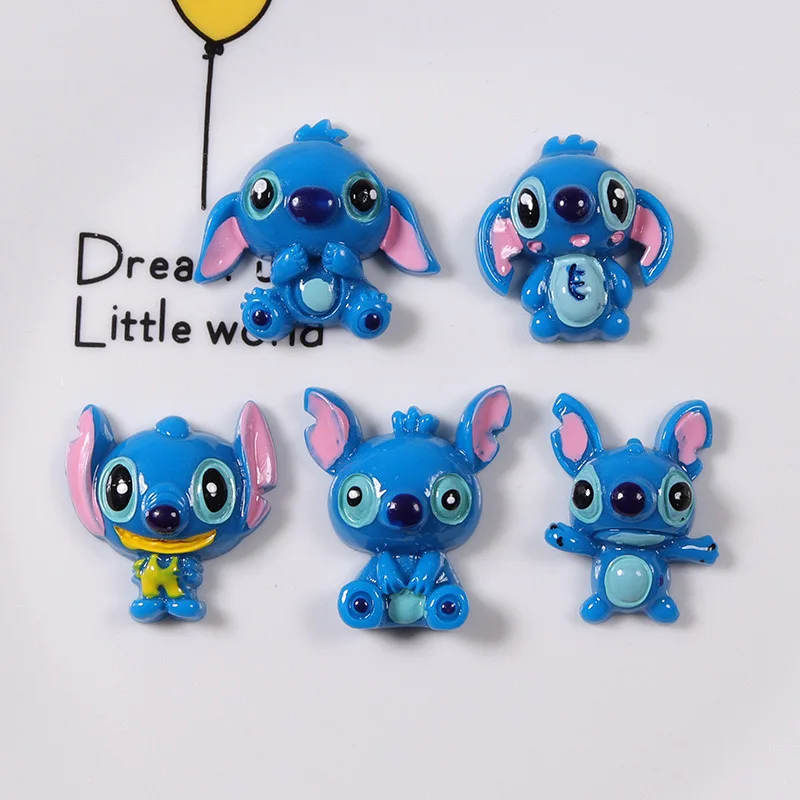 10 Pcs New Mini Kawaii Cartoon Big eared monster Series Resin Scrapbook Diy Jewelry Hairpin Craft Decoration Accessories