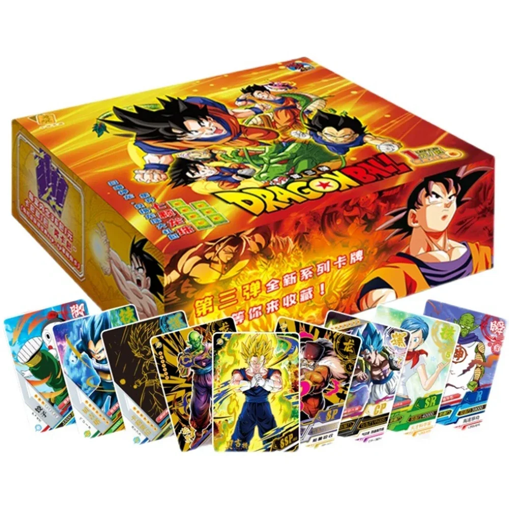 Dragon Ball Card Son Goku Diamond Flash Rare Bronzing SP Flash Card SSR Gold Card Deluxe Collector\'s Edition Cards Kids Gifts