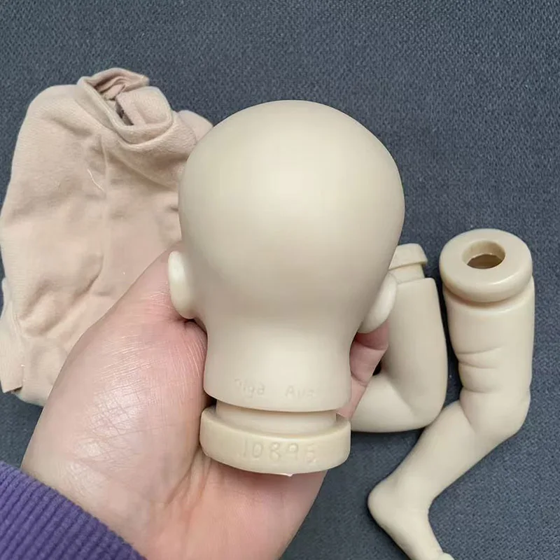 10인치 살리아 슬리핑 리본 인형 키트, 시그니처 마감되지 않은 무도색 실물 같은 미니 블랭크 DIY 인형 부품 (천 바디 포함)