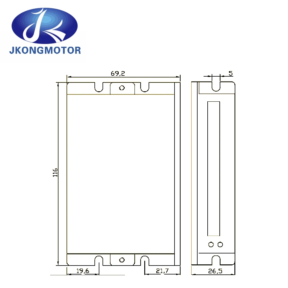 Imagem -03 - Jkongmotor Nema 23 Circuito Fechado Motorista de Motor Deslizante Jk-hsd57 Jkhsd57 24v80v 0.1a10a Terno para Nema 17 23 24 Servo Motor Deslizante