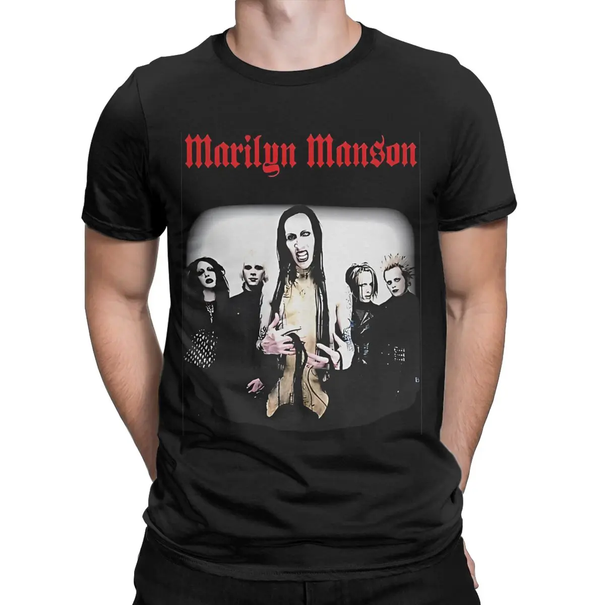 Marilyn Manson Summer Alternative The Legends Men Women T Shirts Outfit Leisure Tee Shirt T-Shirt Pure Cotton Clothes