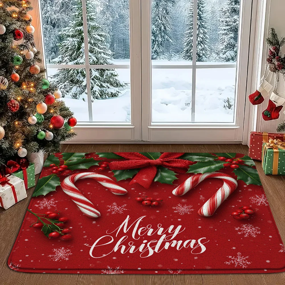

Рождественский ковер, праздничный ковер для гостиной, Рождественский ковер со снеговиком, ковер для спальни, мягкий коврик для двери, приветственный коврик, украшение для дома
