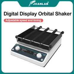 Joanlab agitador orbital de laboratório, oscilador horizontal multifuncional com tela lcd, velocidade ajustável, para laboratório