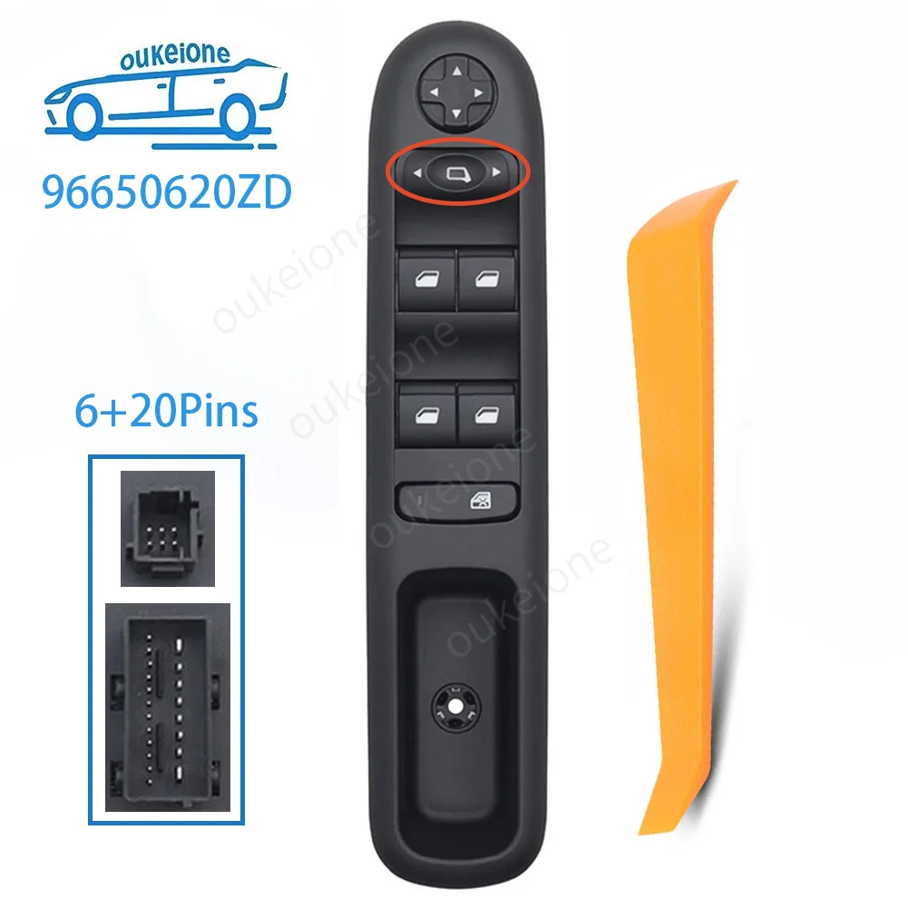 

96650620ZD for Peugeot 3008 5008 2009 2010 2011 2012 2013-2016 Electric Power Window Switch Master Control Button Car Parts
