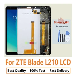 Original LCD Display For ZTE Blade L210 Full With Frame Replacement Touch  Panel Screen Digitizer Assembly Phone Repair Parts