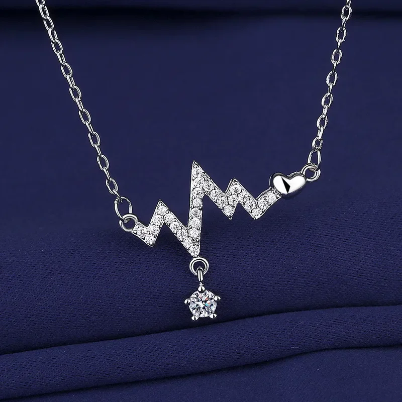 925 Sterling Silver Necklace For Women Round Pendent Sparkling Pave CZ Necklace Fashion Anniversary Birthday Jewelry Gifts N325