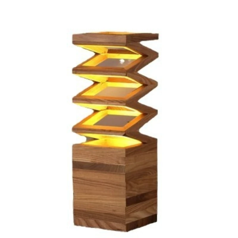 

Designer Nordic art creative lamps modern simple living room bedroom study solid wood table lamp