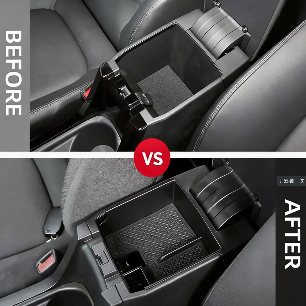 Para Toyota Corolla Cross XG10 Levin Revel Front Lander 2019-2022 2023 2024, Caja de Almacenamiento para Reposabrazos de Coche, Bandeja de Almacenamiento, Accesorios de ABS