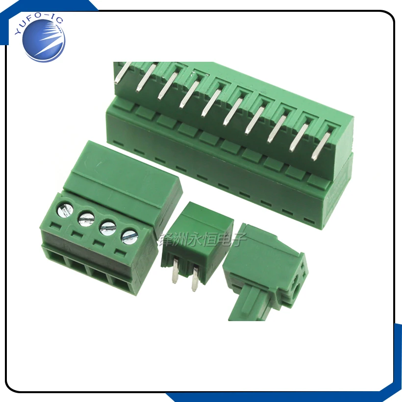 5pair 15EDGK 3.81 2P/3/4/5/6/7/8/9/10/11P-12P/PIN Screw Pluggable Terminal Block Plug Connector Stright Pin 3.81MM