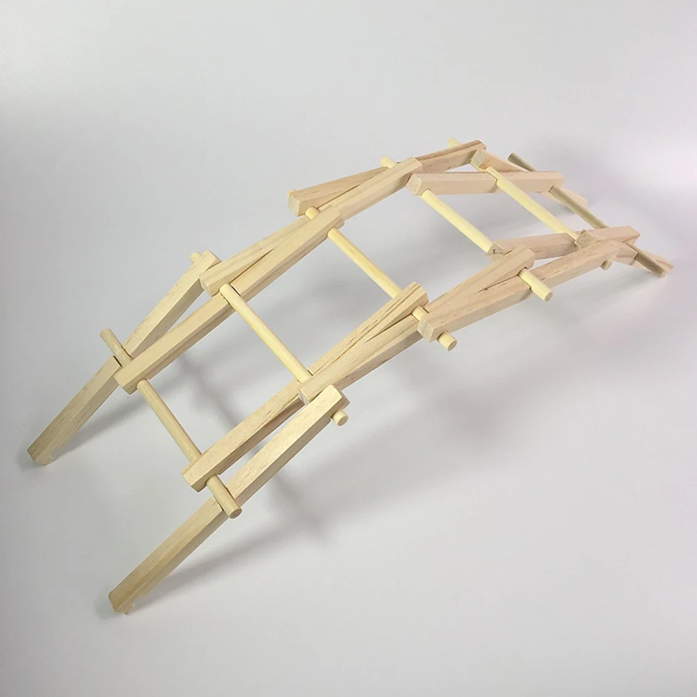 مجموعة قوس DIY لعبة خشبية للأطفال لعبة جسر قوس خشبي للأطفال تجربة تعليمية لعبة بناء نموذج مشروع الجذعية