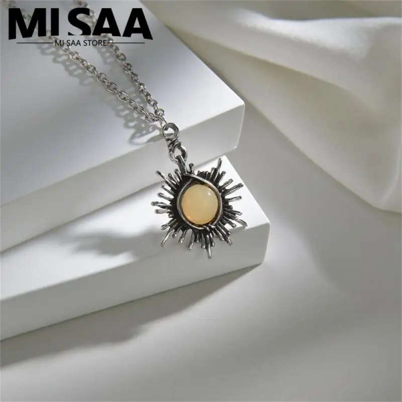 Sun Necklace Fashion Necklaces Stainless Steel Necklace Is Exquisite Not Easy To Break Sun Lucky Flossie Pendant Necklace